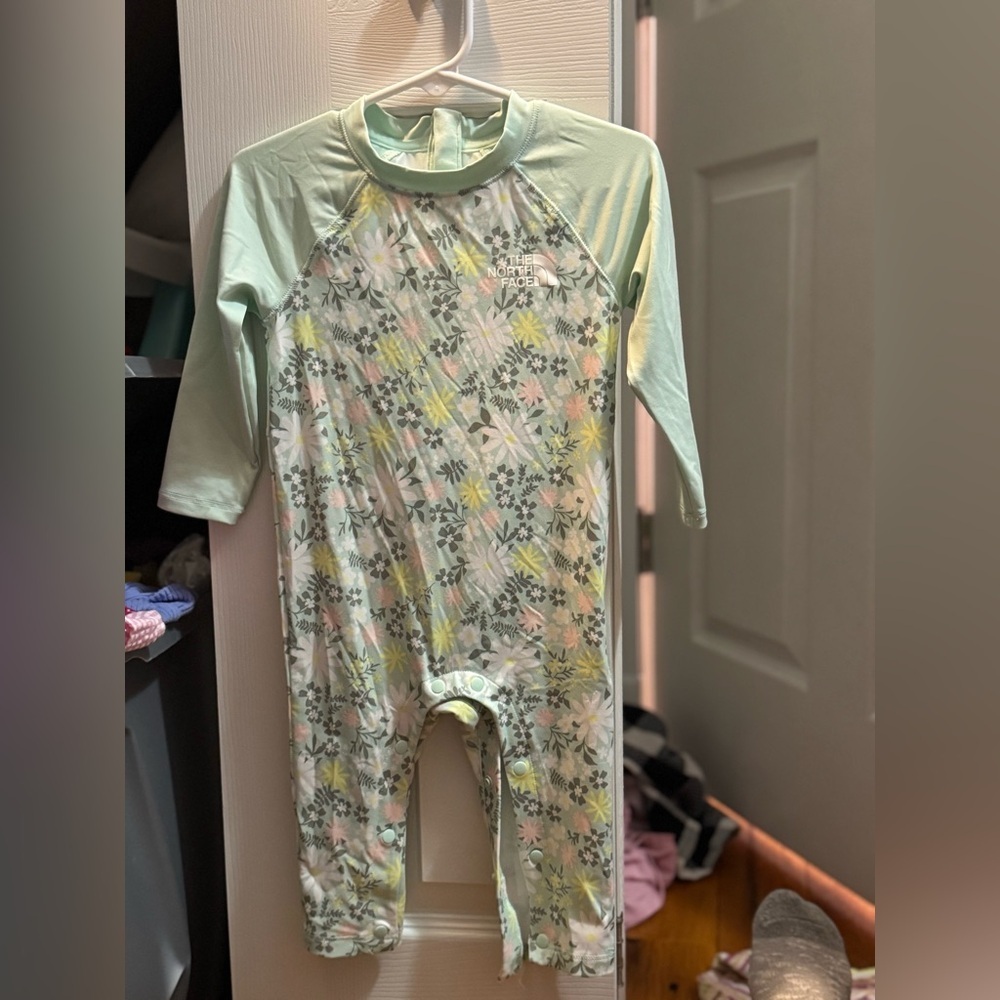 The North Face Mint Green Floral Sun Full Length One-Piece